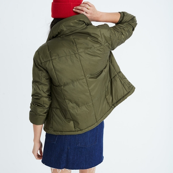 NWT Madewell Travel Buddy Packable Puffer Jacket L - Picture 3 of 9